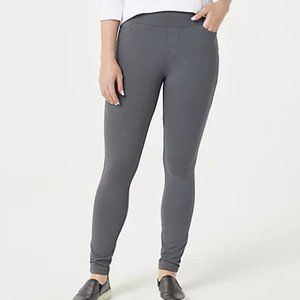 Susan Graver Weekend Petite Premium Stretch Ankle Leggings 8674